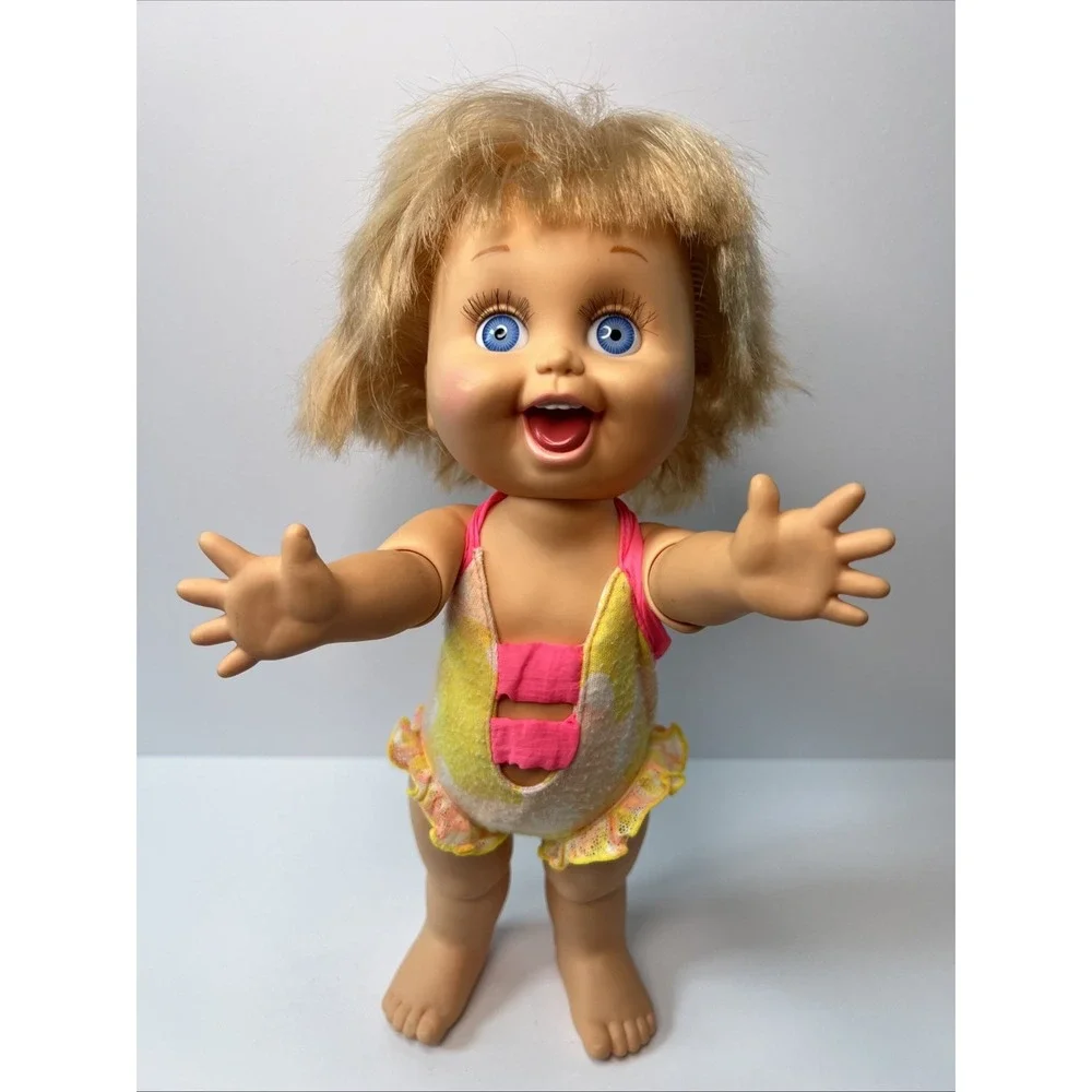 Vintage 1990 Galoob Baby Face So Playful Penny #10 Swimsuit Blue Eyes